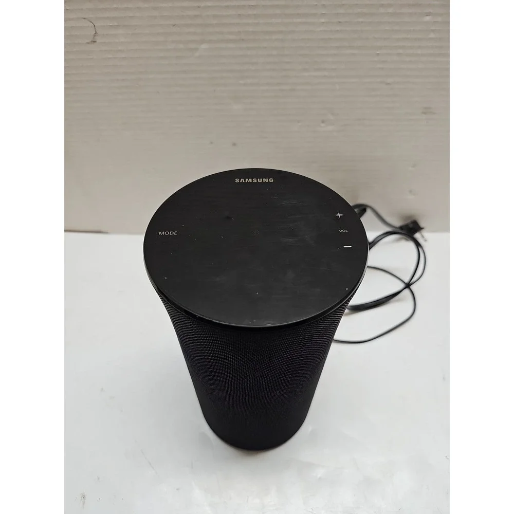Samsung WAM1500/ZA Smart Speaker Wi-Fi Cylinder Black Fabric Plastic